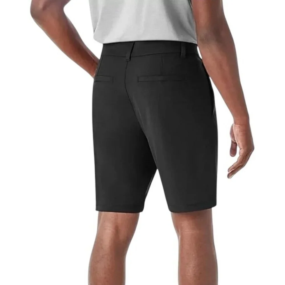 Members Mark Men 40 Benton Performance Shorts Black‎ Wrinkle Resistant Stretch